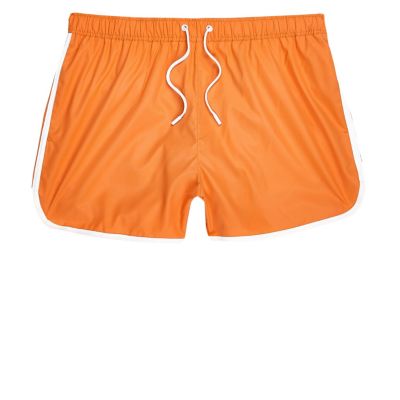 Orange short swim shorts